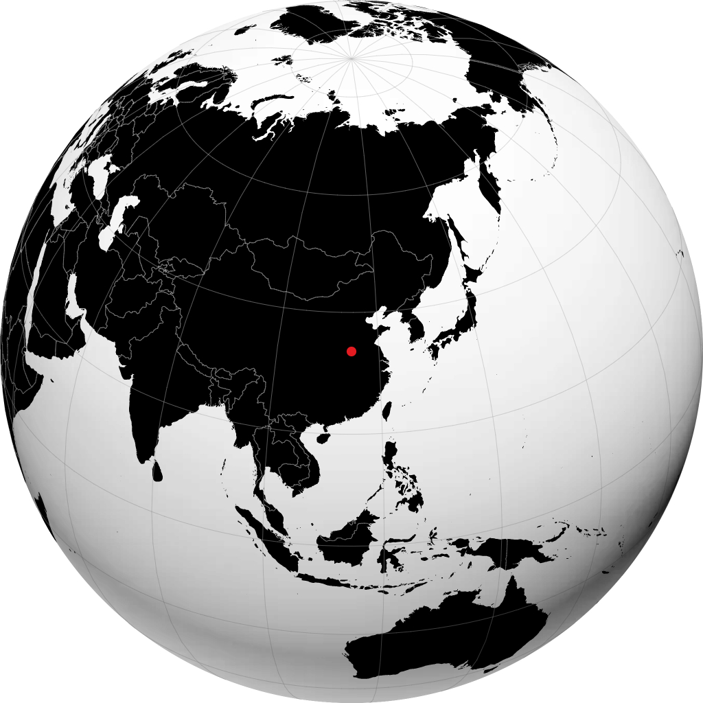 周口市 在地球仪上