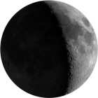娥眉月, 照明度 42.8%